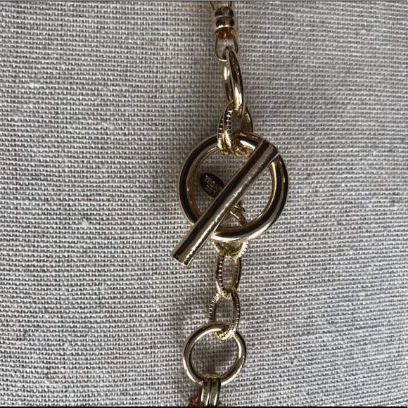 Lee Angel long gold necklace with tassel ornamentation - Picture 9 of 16